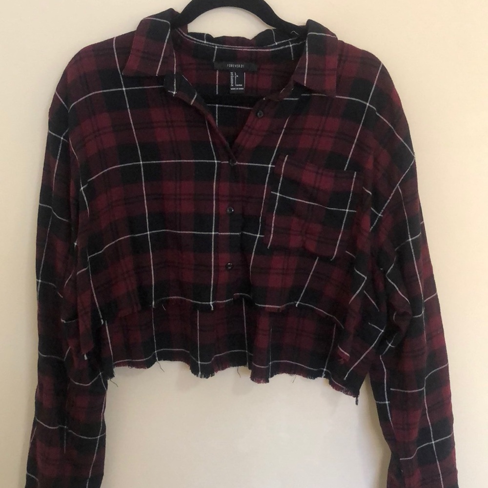 Plaid crop top